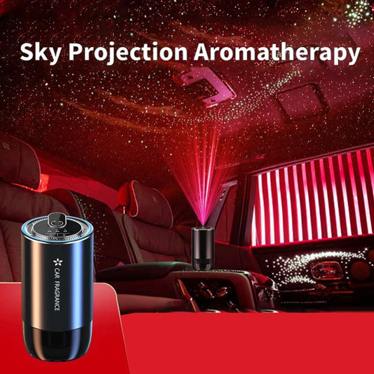 Car Air Refresher Empty bottle Home Air Purifier with LIGHT UP PROJECTIONS
